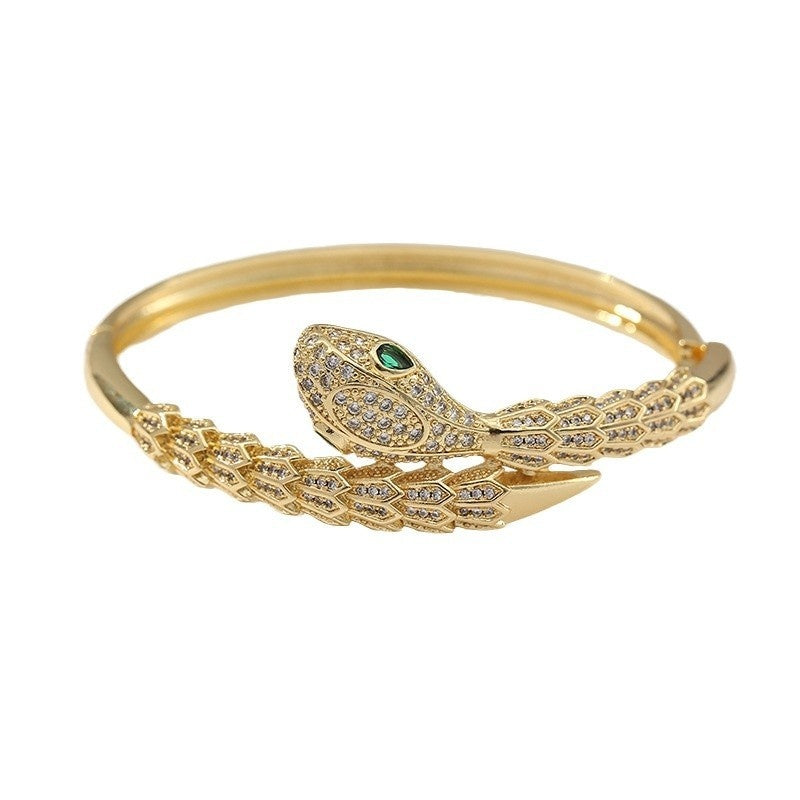 Custom-designed Snake-style Bracelet For Women Copper-plated